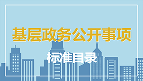 基層政務(wù)公開事項(xiàng)標(biāo)準(zhǔn)目錄